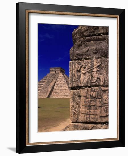 Ancient Mayan City Ruins, Chichen Itza, Mexico-Walter Bibikow-Framed Photographic Print