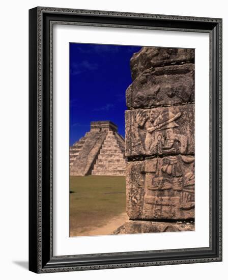 Ancient Mayan City Ruins, Chichen Itza, Mexico-Walter Bibikow-Framed Photographic Print