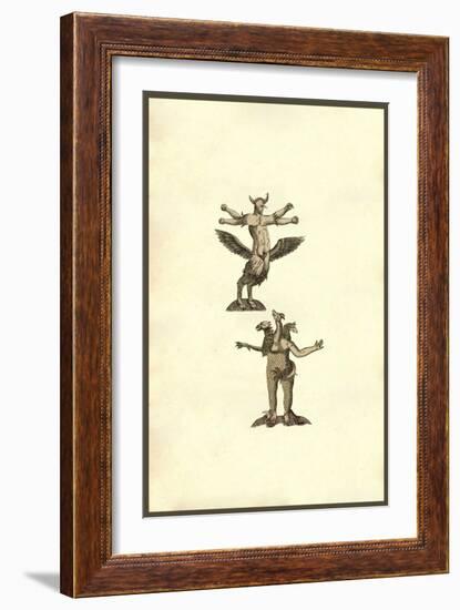 Ancient Monster Men-Ulisse Aldrovandi-Framed Art Print