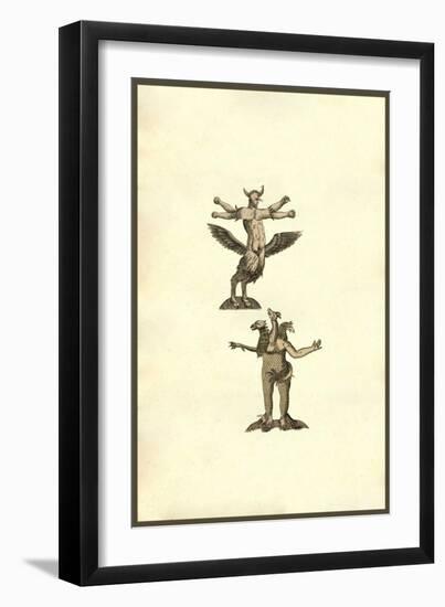 Ancient Monster Men-Ulisse Aldrovandi-Framed Art Print