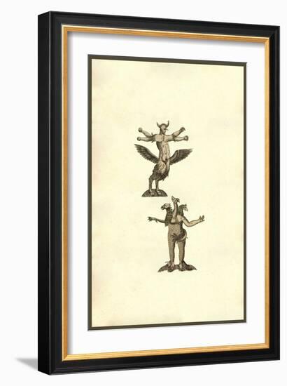 Ancient Monster Men-Ulisse Aldrovandi-Framed Art Print