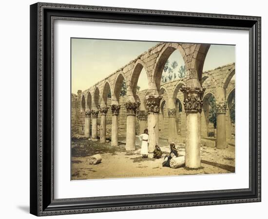 Ancient Mosque, Baalbek, C.1880-1900-null-Framed Photographic Print