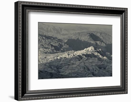 Ancient Nabatean city of Petra with rocky landscape, Wadi Musa, Petra, Jordan-null-Framed Photographic Print