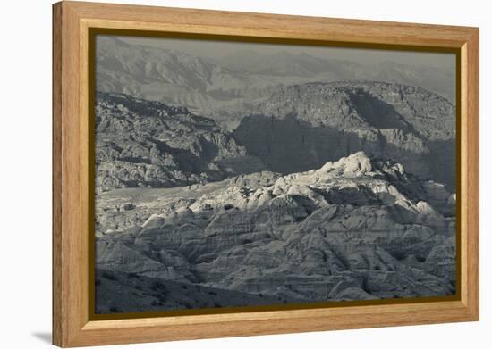 Ancient Nabatean city of Petra with rocky landscape, Wadi Musa, Petra, Jordan-null-Framed Premier Image Canvas