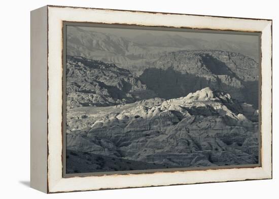 Ancient Nabatean city of Petra with rocky landscape, Wadi Musa, Petra, Jordan-null-Framed Premier Image Canvas