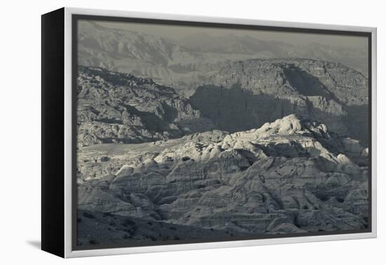 Ancient Nabatean city of Petra with rocky landscape, Wadi Musa, Petra, Jordan-null-Framed Premier Image Canvas