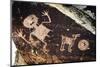 Ancient Native American Petroglyphs in Petrified Forest National Park, Arizona-Jerry Ginsberg-Mounted Photographic Print