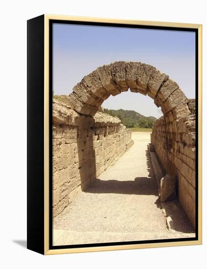 Ancient Olympia Stadium Entrance-Tony Craddock-Framed Premier Image Canvas
