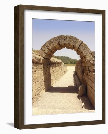 Ancient Olympia Stadium Entrance-Tony Craddock-Framed Photographic Print