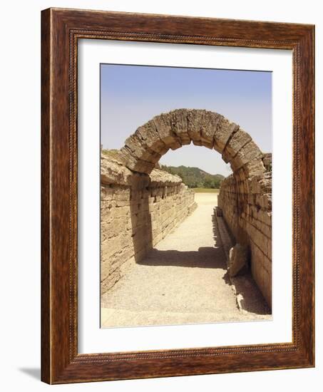 Ancient Olympia Stadium Entrance-Tony Craddock-Framed Photographic Print