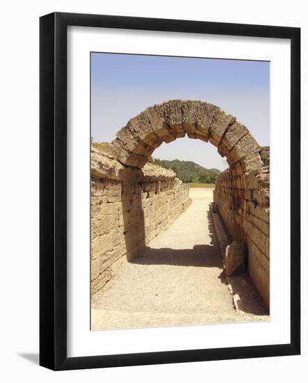 Ancient Olympia Stadium Entrance-Tony Craddock-Framed Photographic Print