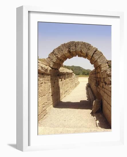 Ancient Olympia Stadium Entrance-Tony Craddock-Framed Photographic Print