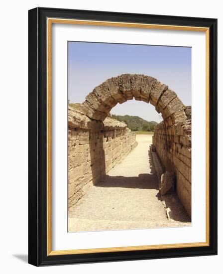 Ancient Olympia Stadium Entrance-Tony Craddock-Framed Photographic Print