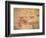 Ancient Paintings in Cave of the Hands, Santa Cruz Province, Patagonia, Argentina-Lin Alder-Framed Photographic Print