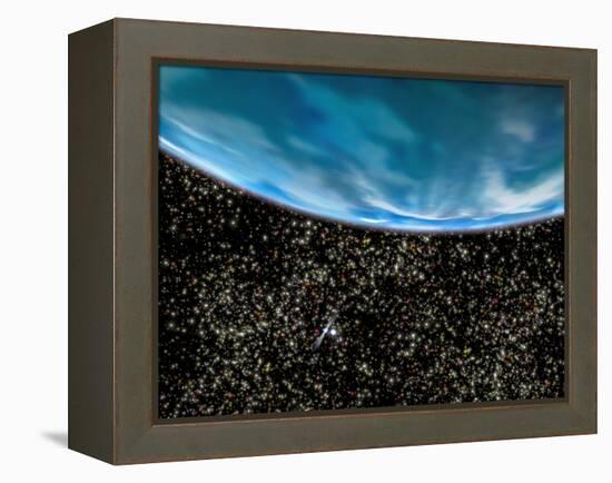 Ancient Planet In M4 Globular Cluster-null-Framed Premier Image Canvas