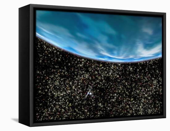 Ancient Planet In M4 Globular Cluster-null-Framed Premier Image Canvas