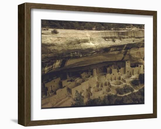 Ancient Pueblo Indian Cliff Dwellings in Mesa Verde National Park-Eliot Elisofon-Framed Photographic Print