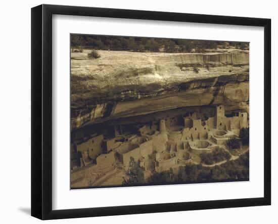 Ancient Pueblo Indian Cliff Dwellings in Mesa Verde National Park-Eliot Elisofon-Framed Photographic Print