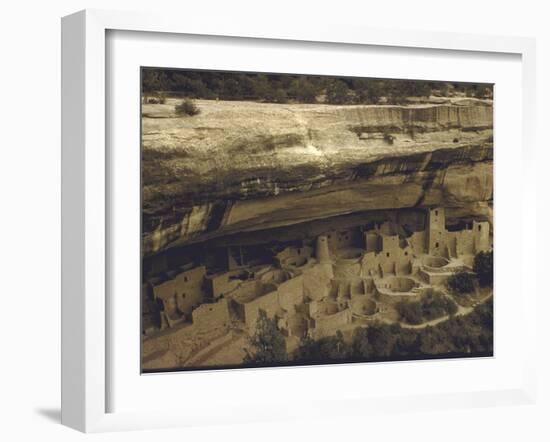 Ancient Pueblo Indian Cliff Dwellings in Mesa Verde National Park-Eliot Elisofon-Framed Photographic Print