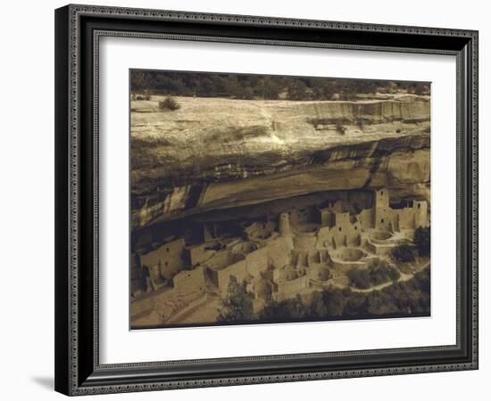 Ancient Pueblo Indian Cliff Dwellings in Mesa Verde National Park-Eliot Elisofon-Framed Photographic Print