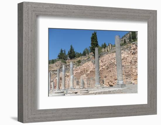 Ancient Roman agora, Delphi, Greece, Europe-Jim Engelbrecht-Framed Photographic Print