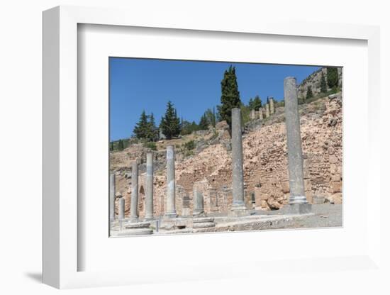 Ancient Roman agora, Delphi, Greece, Europe-Jim Engelbrecht-Framed Photographic Print