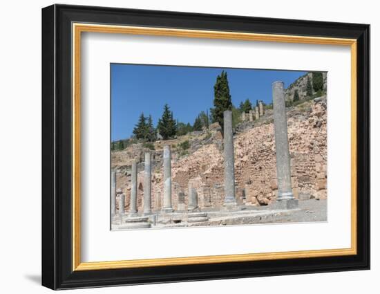 Ancient Roman agora, Delphi, Greece, Europe-Jim Engelbrecht-Framed Photographic Print