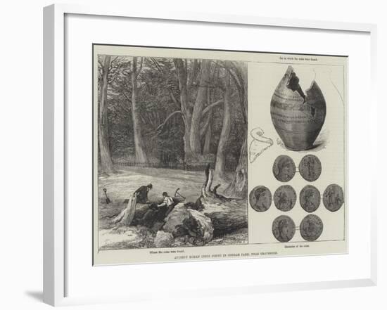 Ancient Roman Coins Found in Cobham Park, Near Gravesend-null-Framed Giclee Print