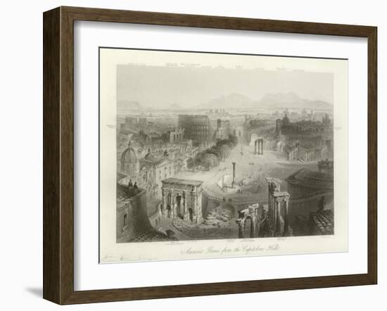 Ancient Rome from the Capitoline Hills-null-Framed Giclee Print