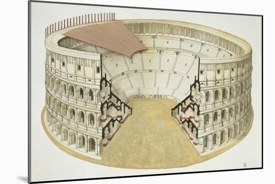 Ancient Rome, Rome Colosseum-null-Mounted Giclee Print