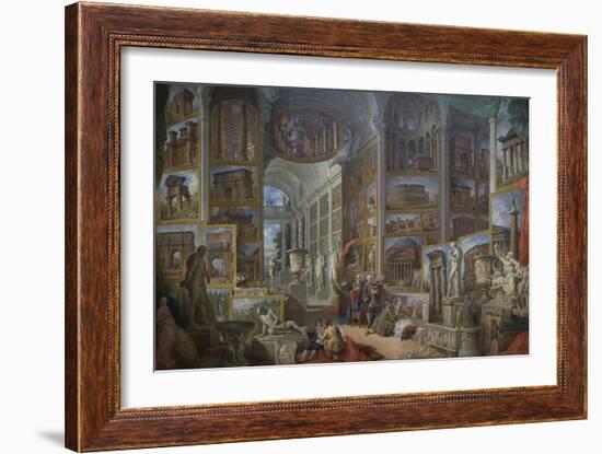 Ancient Rome-Giovanni Paolo Panini-Framed Art Print