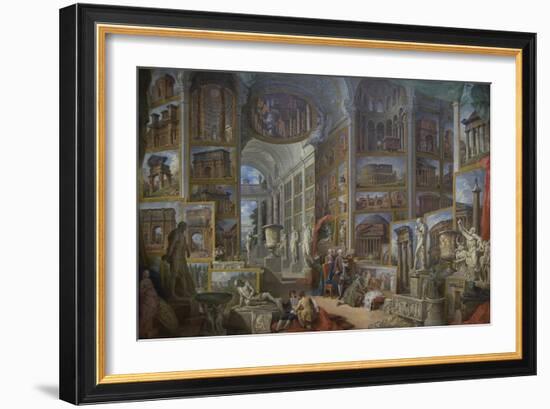 Ancient Rome-Giovanni Paolo Panini-Framed Art Print