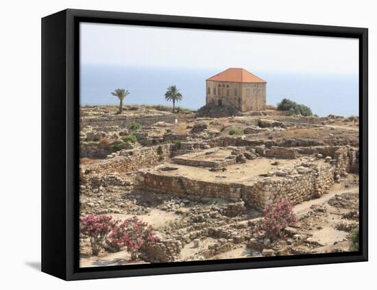 Ancient Ruins, Byblos, UNESCO World Heritage Site, Jbail, Lebanon, Middle East-Wendy Connett-Framed Premier Image Canvas