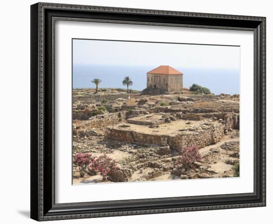 Ancient Ruins, Byblos, UNESCO World Heritage Site, Jbail, Lebanon, Middle East-Wendy Connett-Framed Photographic Print