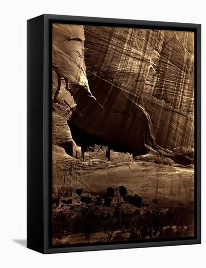 Ancient Ruins in the Canon De Chelle, N.M.-null-Framed Premier Image Canvas