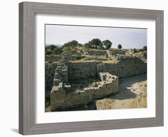 Ancient Ruins, Troy, Unesco World Heritage Site, Anatolia, Turkey, Eurasia-Ken Wilson-Framed Photographic Print