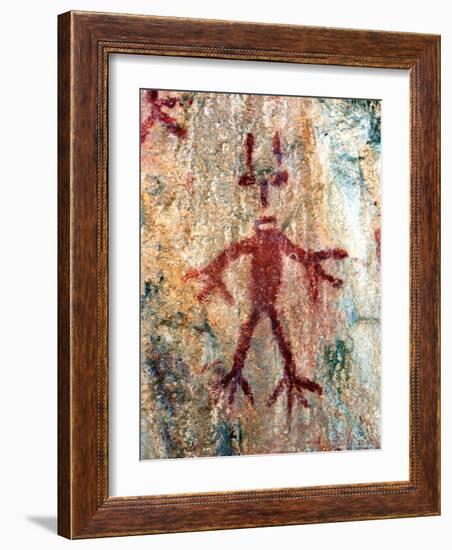 Ancient Sacred Mayan Paintings at Metzabok, Selva Lacandona, Metzabok, Chiapas, Mexico-Russell Gordon-Framed Photographic Print