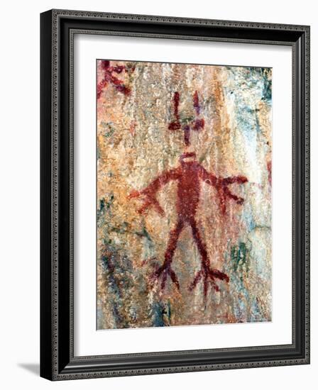 Ancient Sacred Mayan Paintings at Metzabok, Selva Lacandona, Metzabok, Chiapas, Mexico-Russell Gordon-Framed Photographic Print