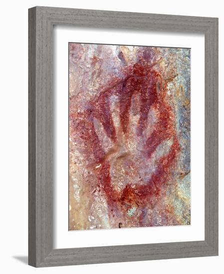 Ancient Sacred Mayan Paintings at Metzabok, Selva Lacandona, Metzabok, Chiapas, Mexico-Russell Gordon-Framed Photographic Print