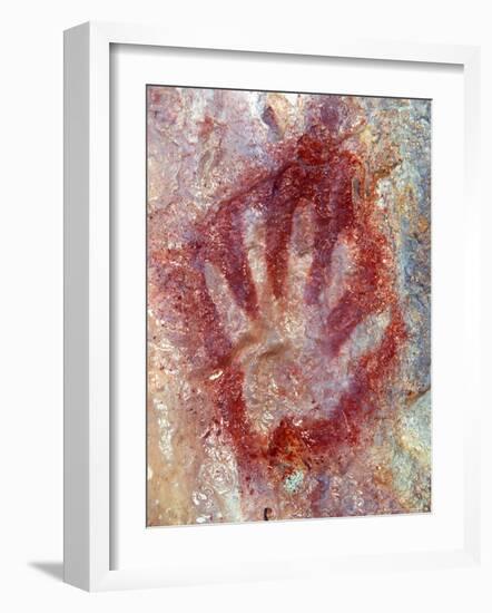 Ancient Sacred Mayan Paintings at Metzabok, Selva Lacandona, Metzabok, Chiapas, Mexico-Russell Gordon-Framed Photographic Print