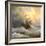 Ancient Sailing Vessel In Stormy Sea-balaikin2009-Framed Art Print