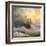 Ancient Sailing Vessel In Stormy Sea-balaikin2009-Framed Art Print