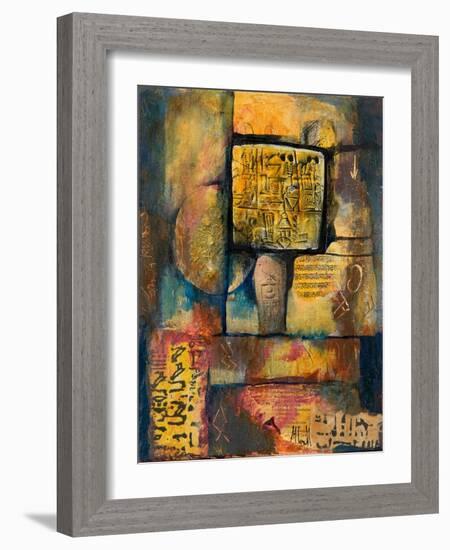 Ancient Scripts-Margaret Coxall-Framed Giclee Print