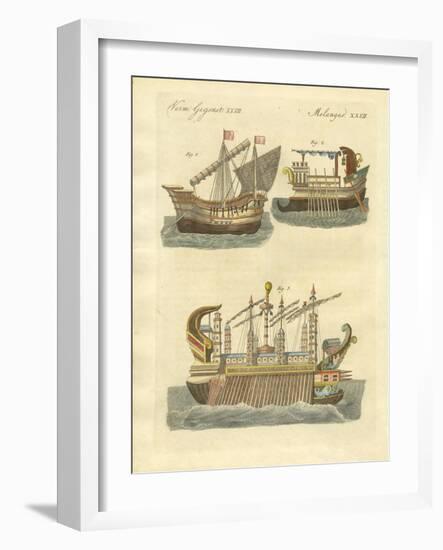 Ancient Ships-null-Framed Giclee Print