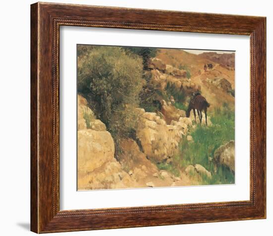 Ancient Source in Syria-Eugen Bracht-Framed Art Print