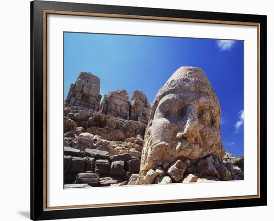 Ancient Stone Sculpture, Nemrut Dag, Turkey-Adam Woolfitt-Framed Photographic Print