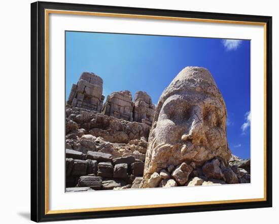 Ancient Stone Sculpture, Nemrut Dag, Turkey-Adam Woolfitt-Framed Photographic Print