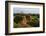 Ancient temple and pagoda rising out of the jungle at sunrise, Bagan, Mandalay Region, Myanmar-Keren Su-Framed Photographic Print