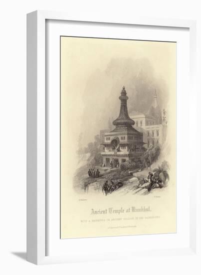 Ancient Temple at Kunkhul-David Roberts-Framed Giclee Print