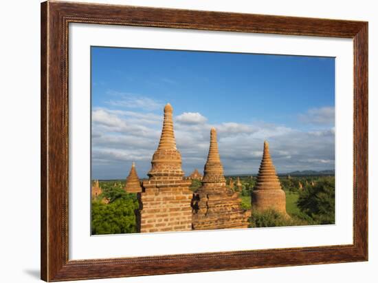 Ancient Temples and Pagodas, Bagan, Mandalay Region, Myanmar-Keren Su-Framed Photographic Print